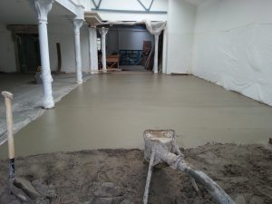 Screed and paint